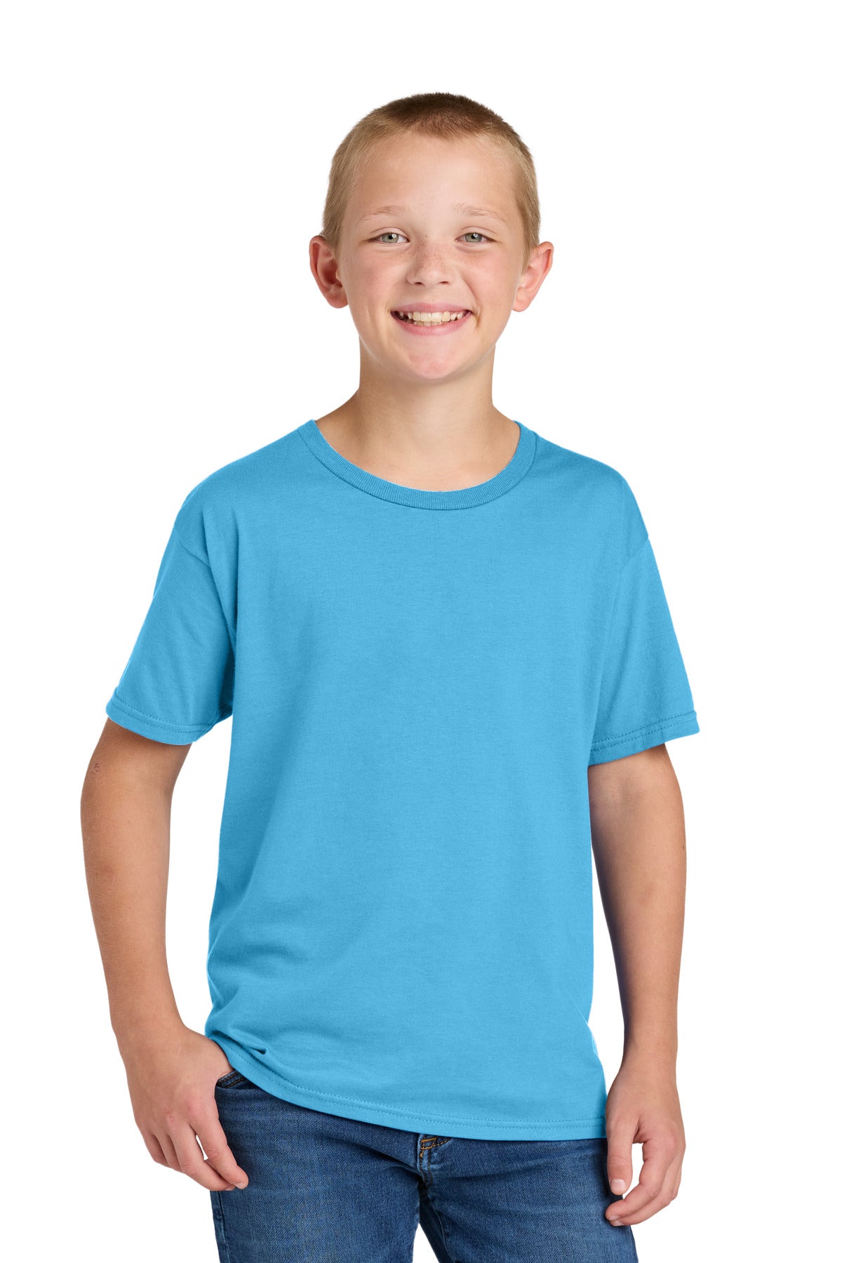Custom Embroidery or DTF Print - Jerzees Classics ™  Youth Cotton T-Shirt 363Y