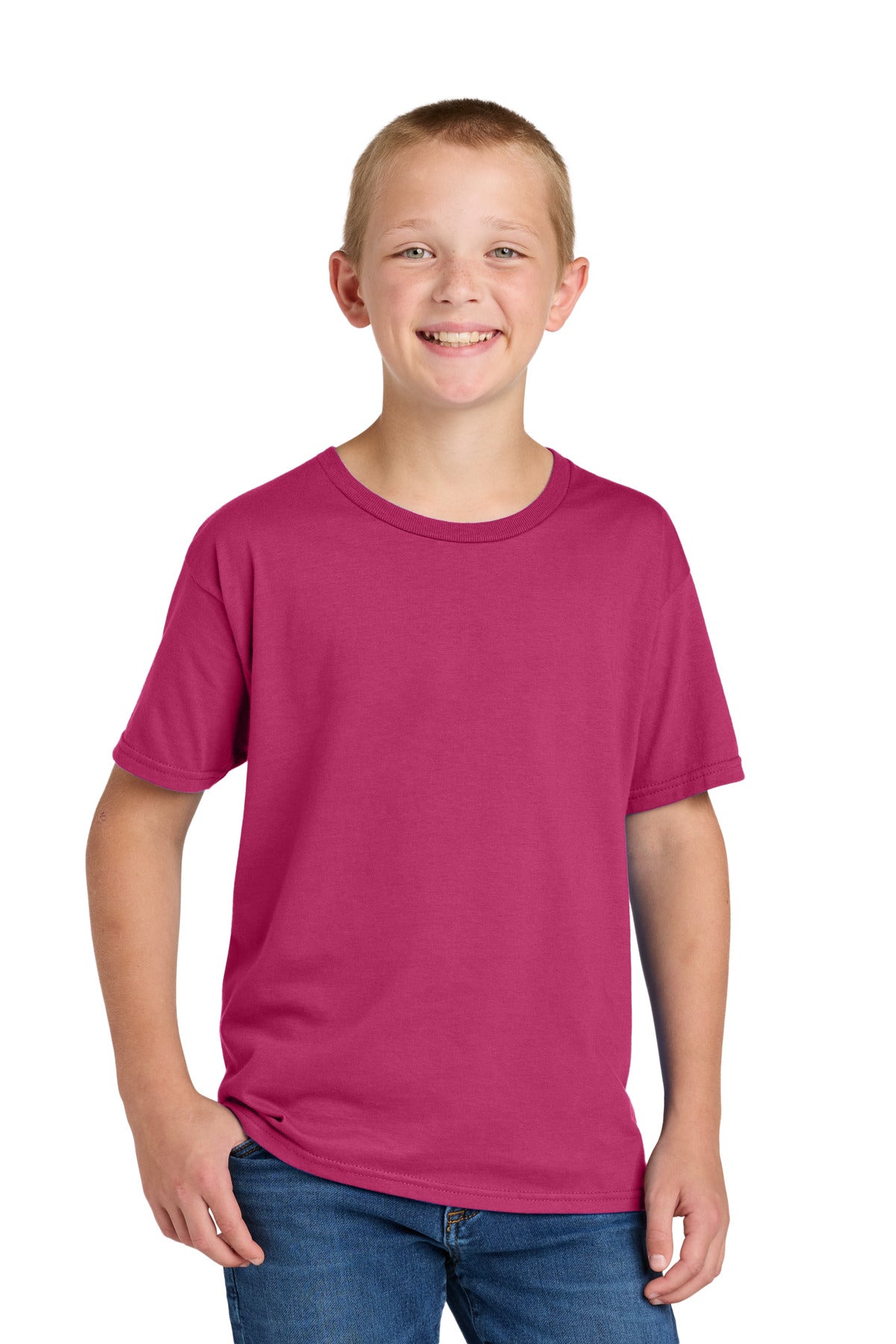 Custom Embroidery or DTF Print - Jerzees Classics ™  Youth Cotton T-Shirt 363Y