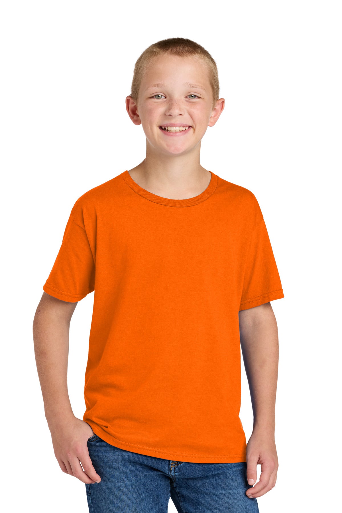 Custom Embroidery or DTF Print - Jerzees Classics ™  Youth Cotton T-Shirt 363Y