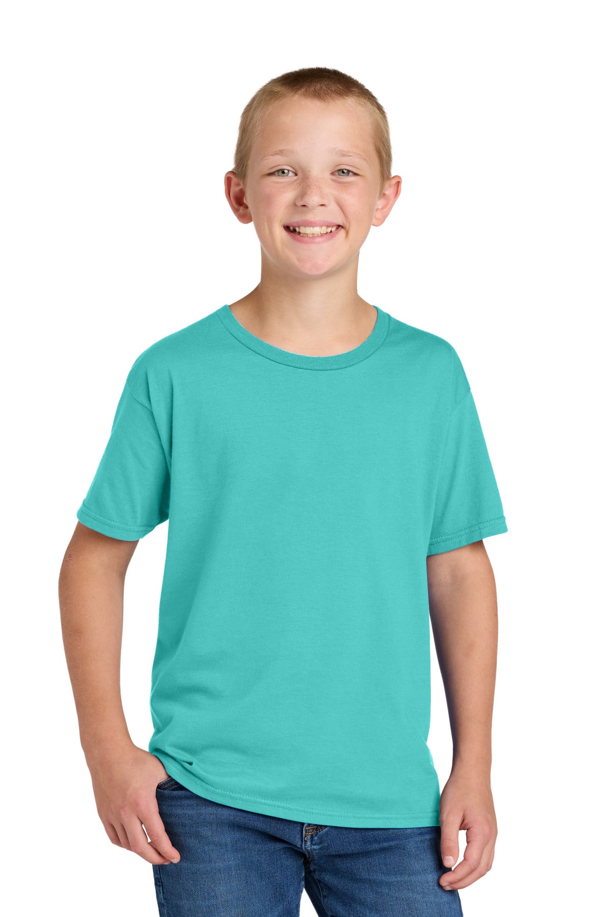 Custom Embroidery or DTF Print - Jerzees Classics ™  Youth Cotton T-Shirt 363Y