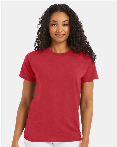 Custom Embroidered - Hanes - Ecosmart™ T-Shirt - Heather Red - 5170