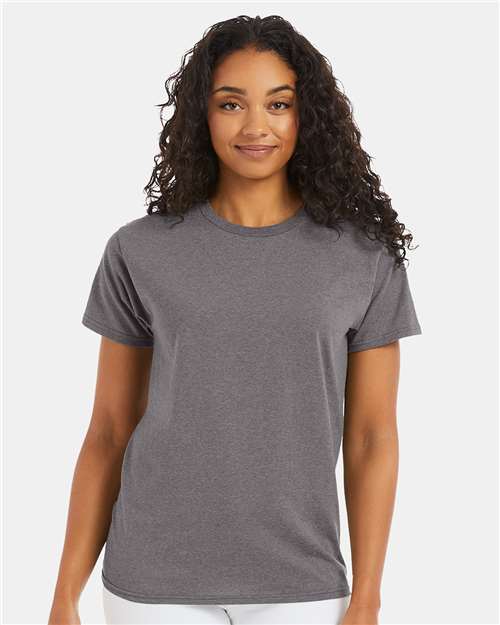 Custom Embroidered - Hanes - Ecosmart™ T-Shirt - Oxford Grey - 5170