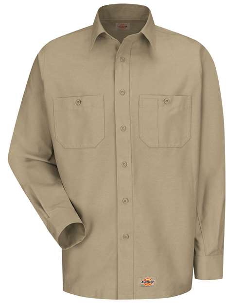 Custom Embroidered - Dickies - Men's Long Sleeve Work Shirt - WS10