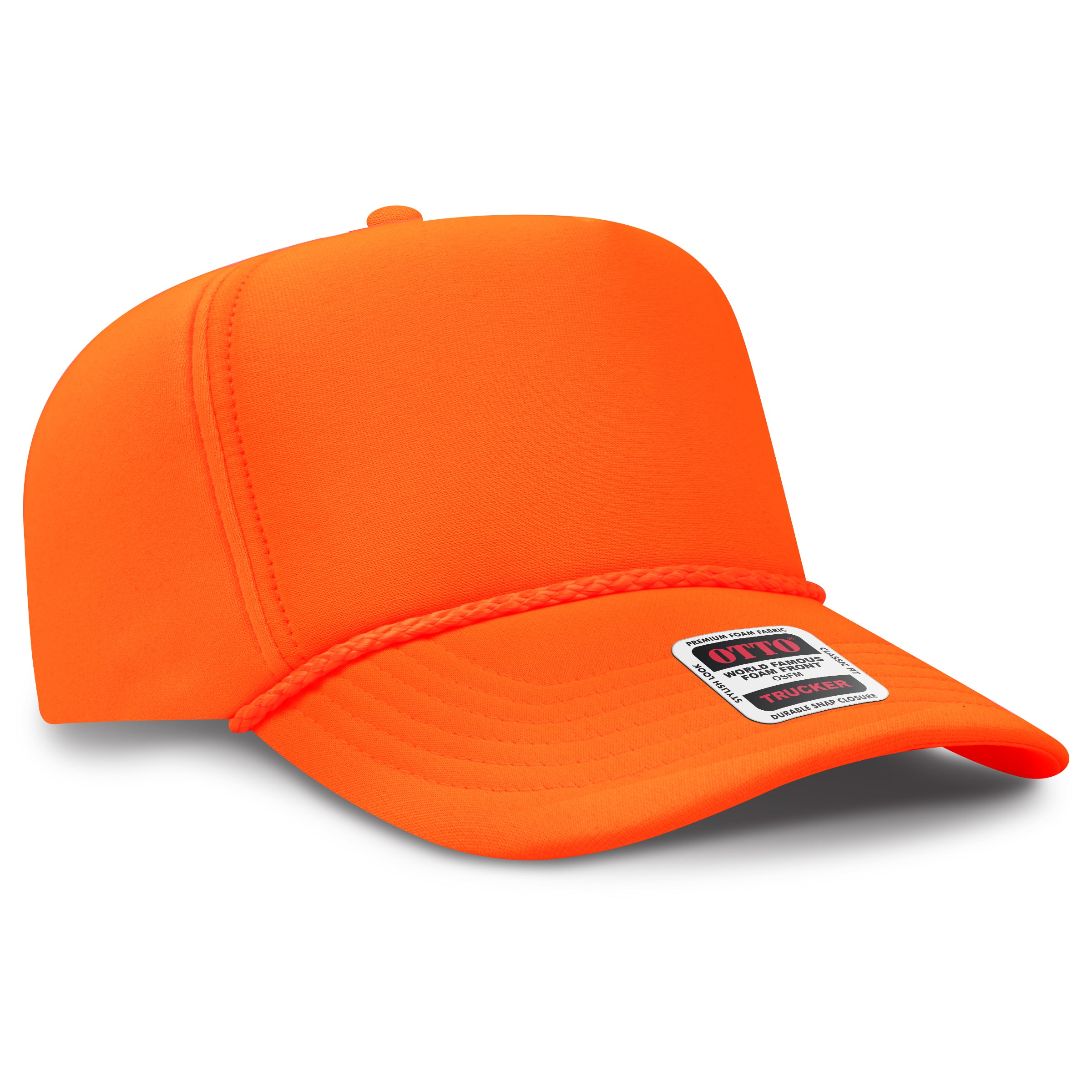 Custom Embroidered or DTF Printed - OTTO CAP® 5 Panel High Crown Full Foam Cap