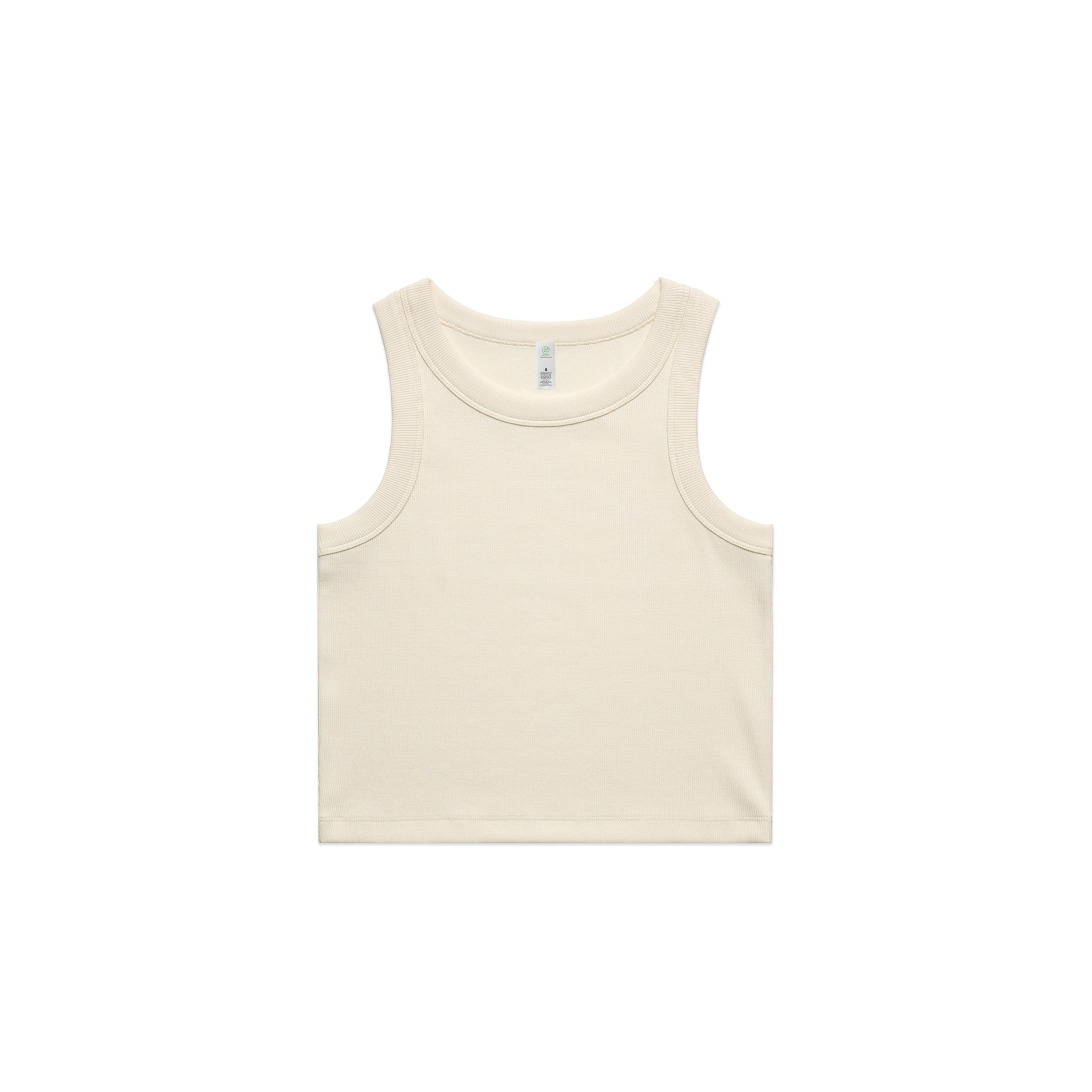 WO'S ORGANIC RIB CROP TANK - 4064G