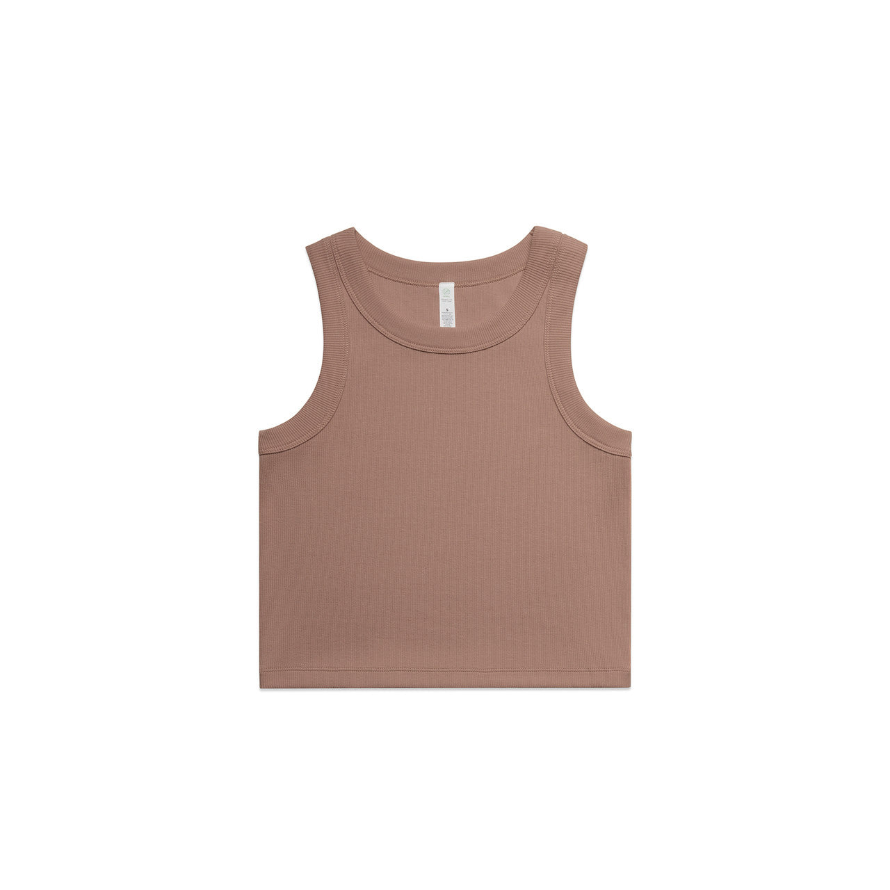 Custom Embroidered or DTF Printed - Wo's Organic Rib Crop Tank | 4064G