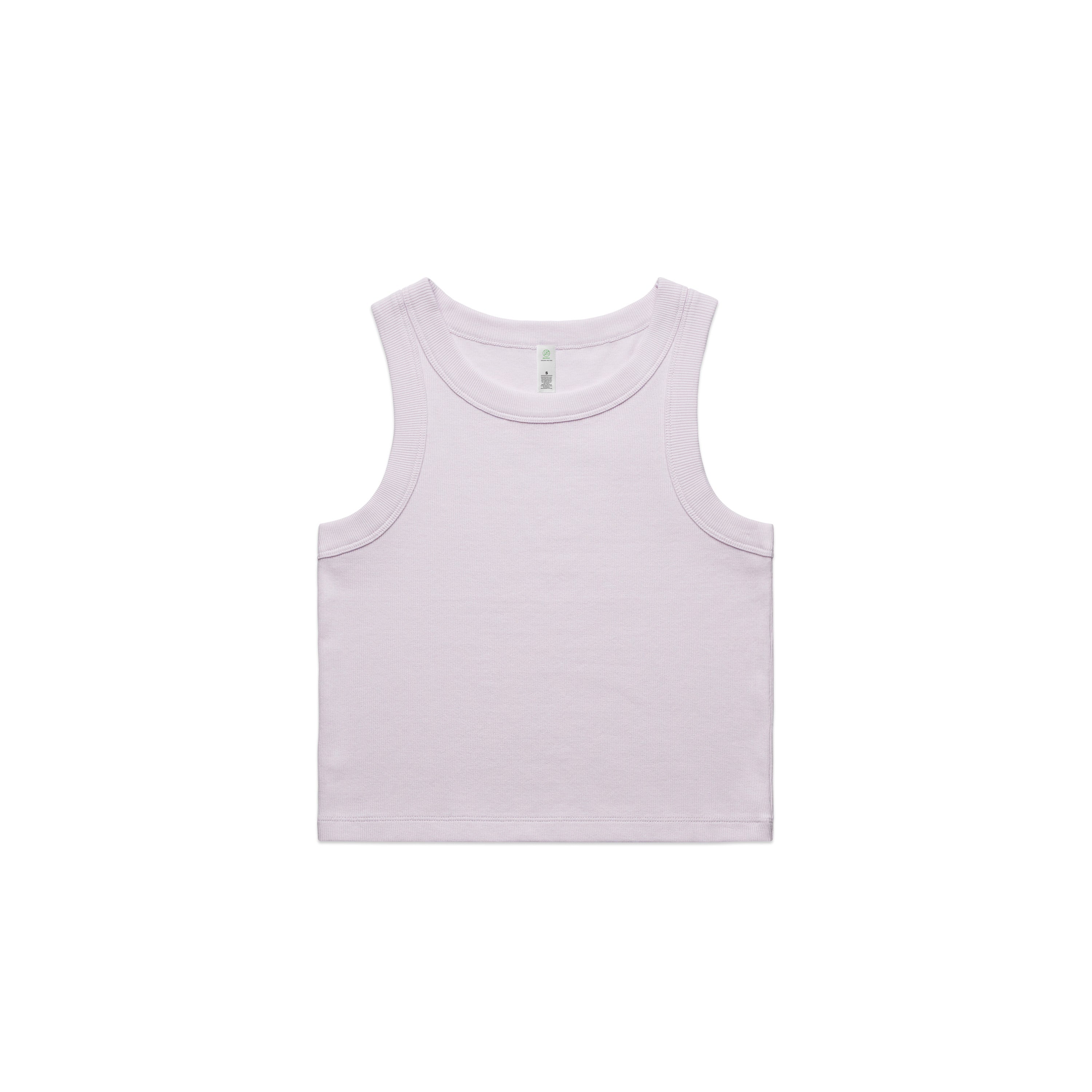 WO'S ORGANIC RIB CROP TANK - 4064G