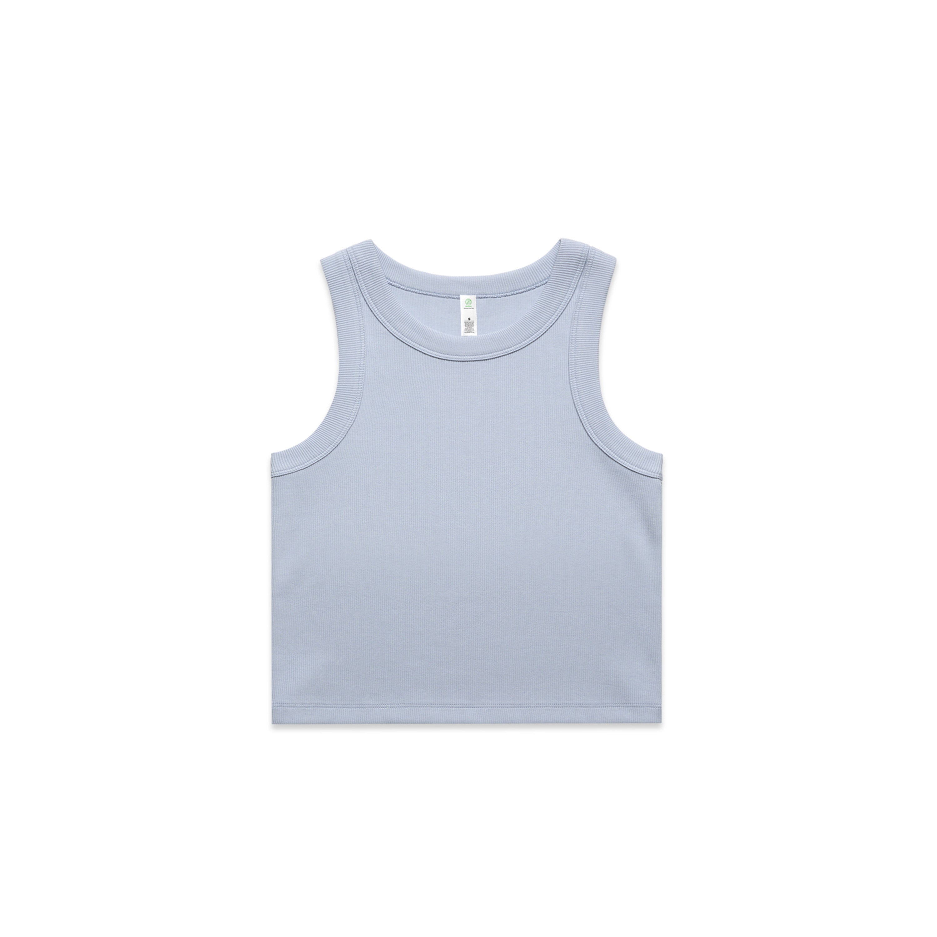 WO'S ORGANIC RIB CROP TANK - 4064G