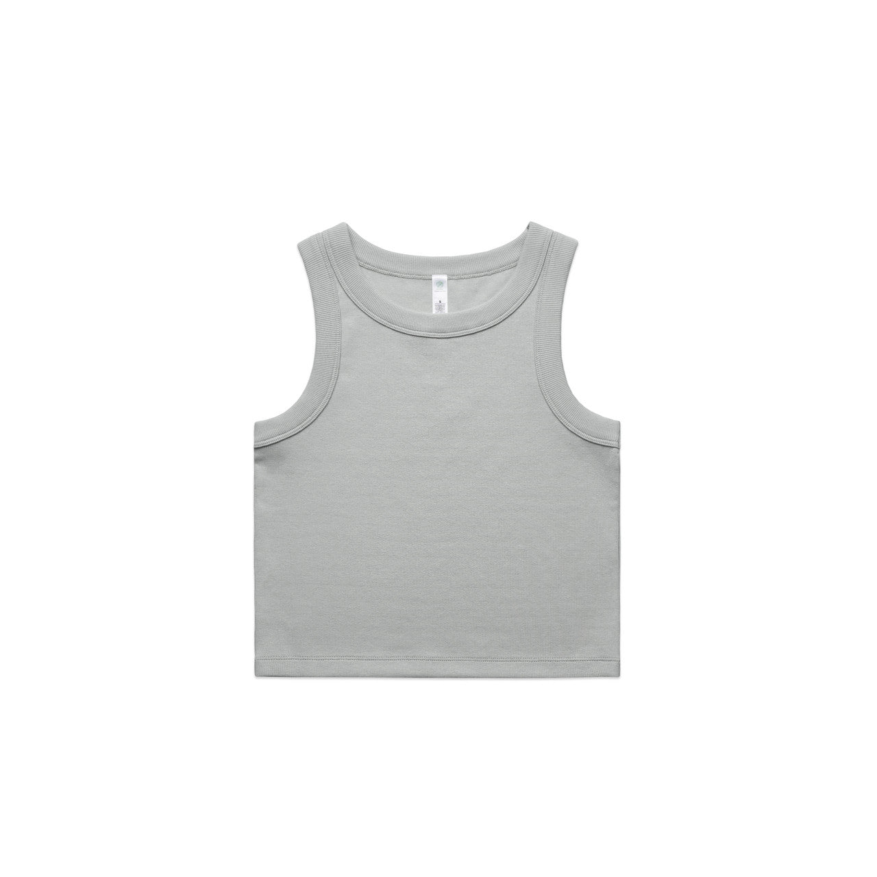 Custom Embroidered or DTF Printed - Wo's Organic Rib Crop Tank | 4064G