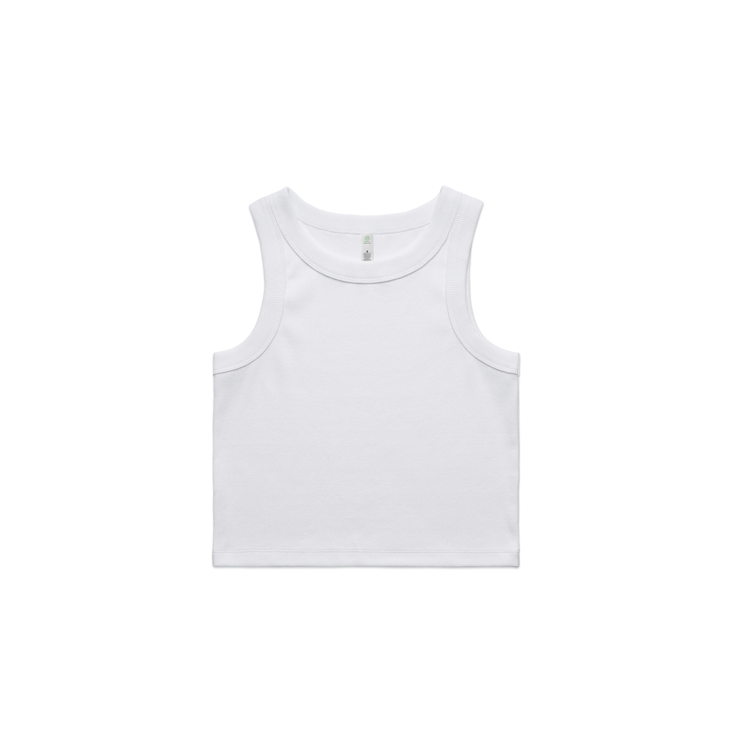 WO'S ORGANIC RIB CROP TANK - 4064G