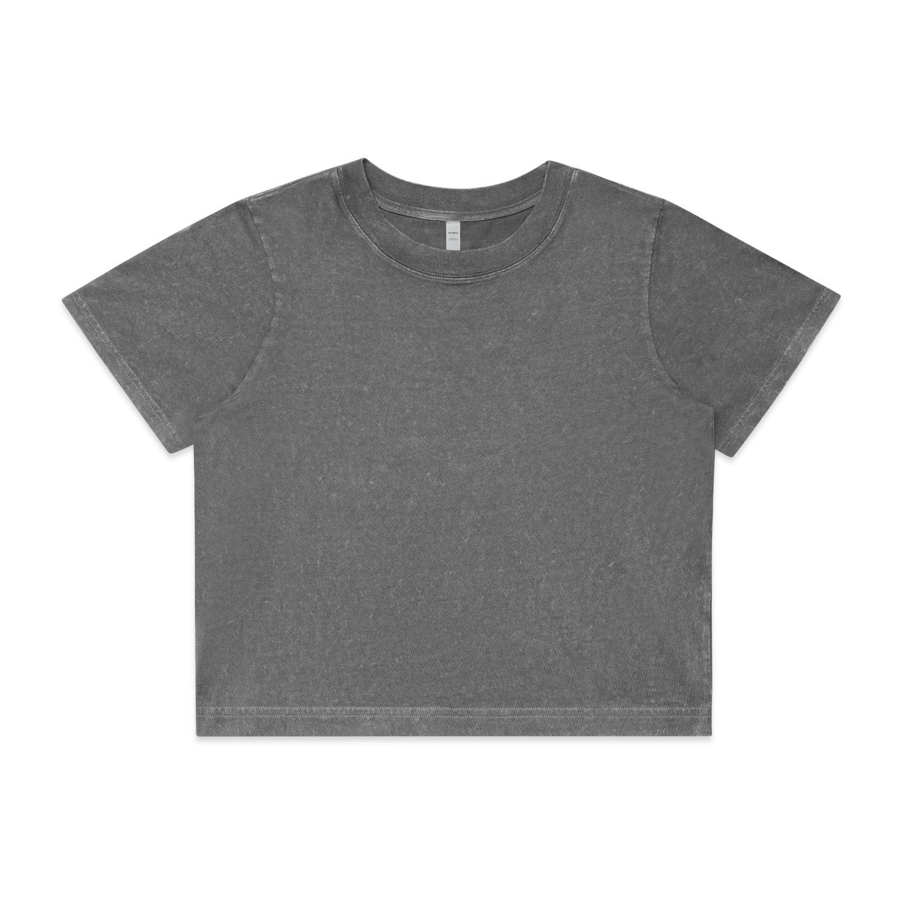 Custom Embroidered or DTF Printed - Wo's Stone Wash Heavy Crop | 4086
