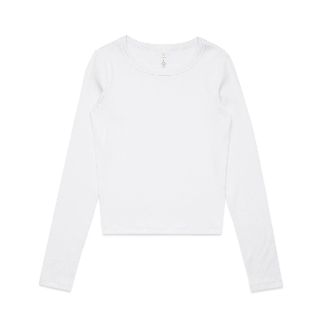 Custom Embroidered or DTF Printed - Wo's Organic Rib L/S Tee | 4096