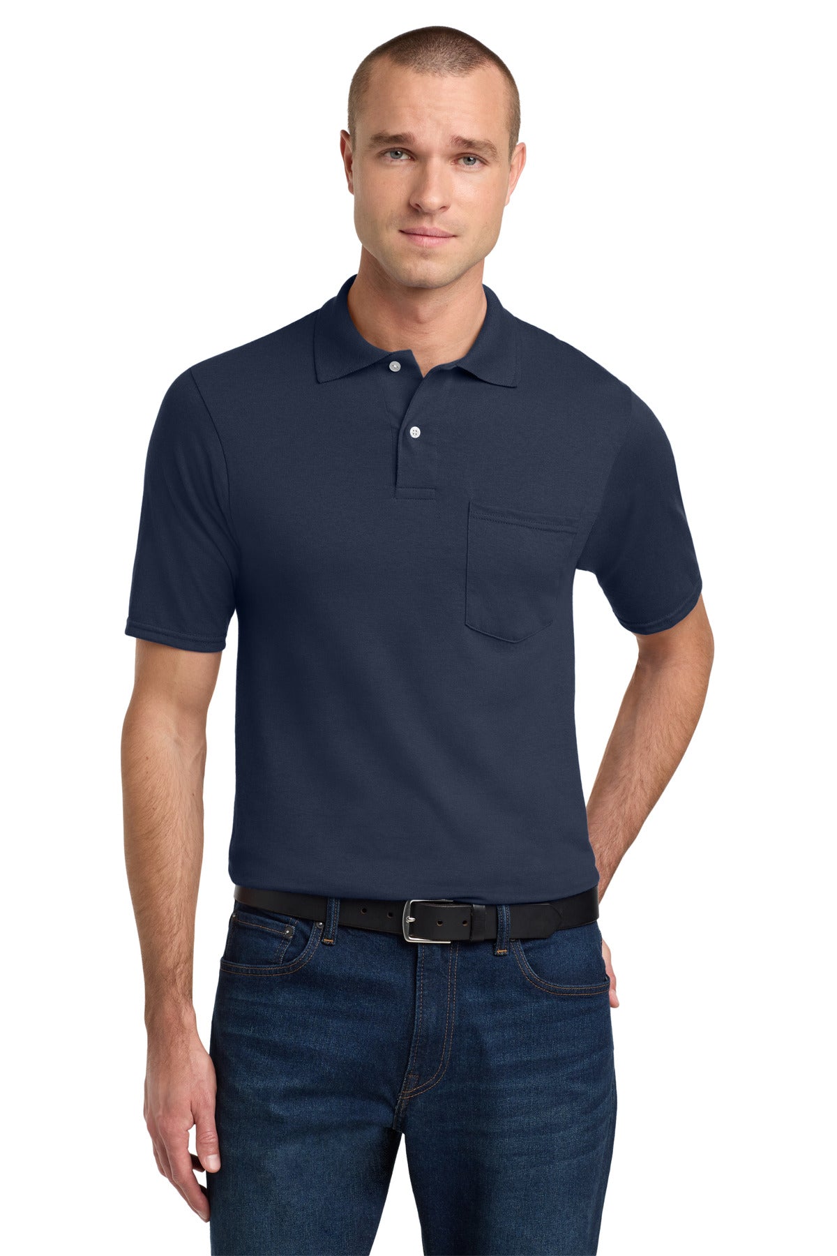 Custom Embroidery or DTF Print - Jerzees ®  Dri-Power ®  Pocket Sport Shirt. 436MP