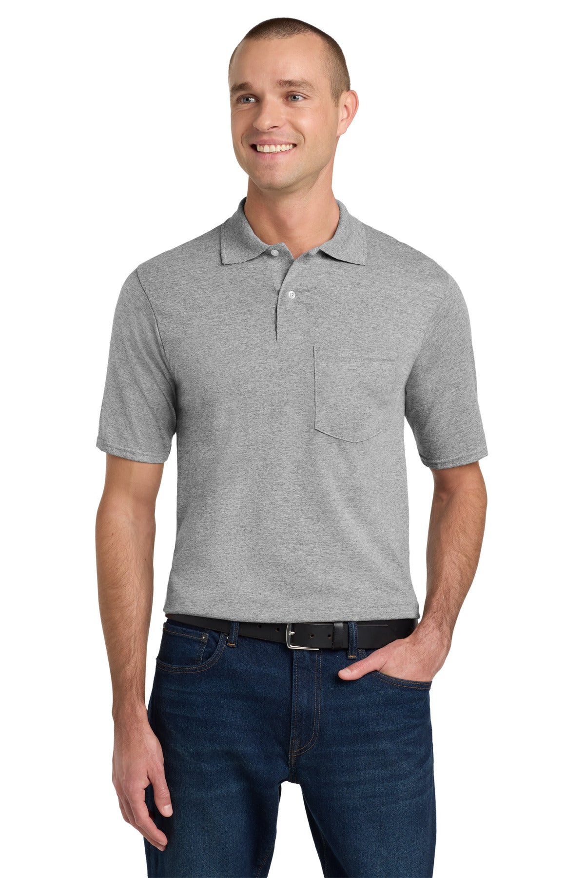 Custom Embroidery or DTF Print - Jerzees ®  Dri-Power ®  Pocket Sport Shirt. 436MP