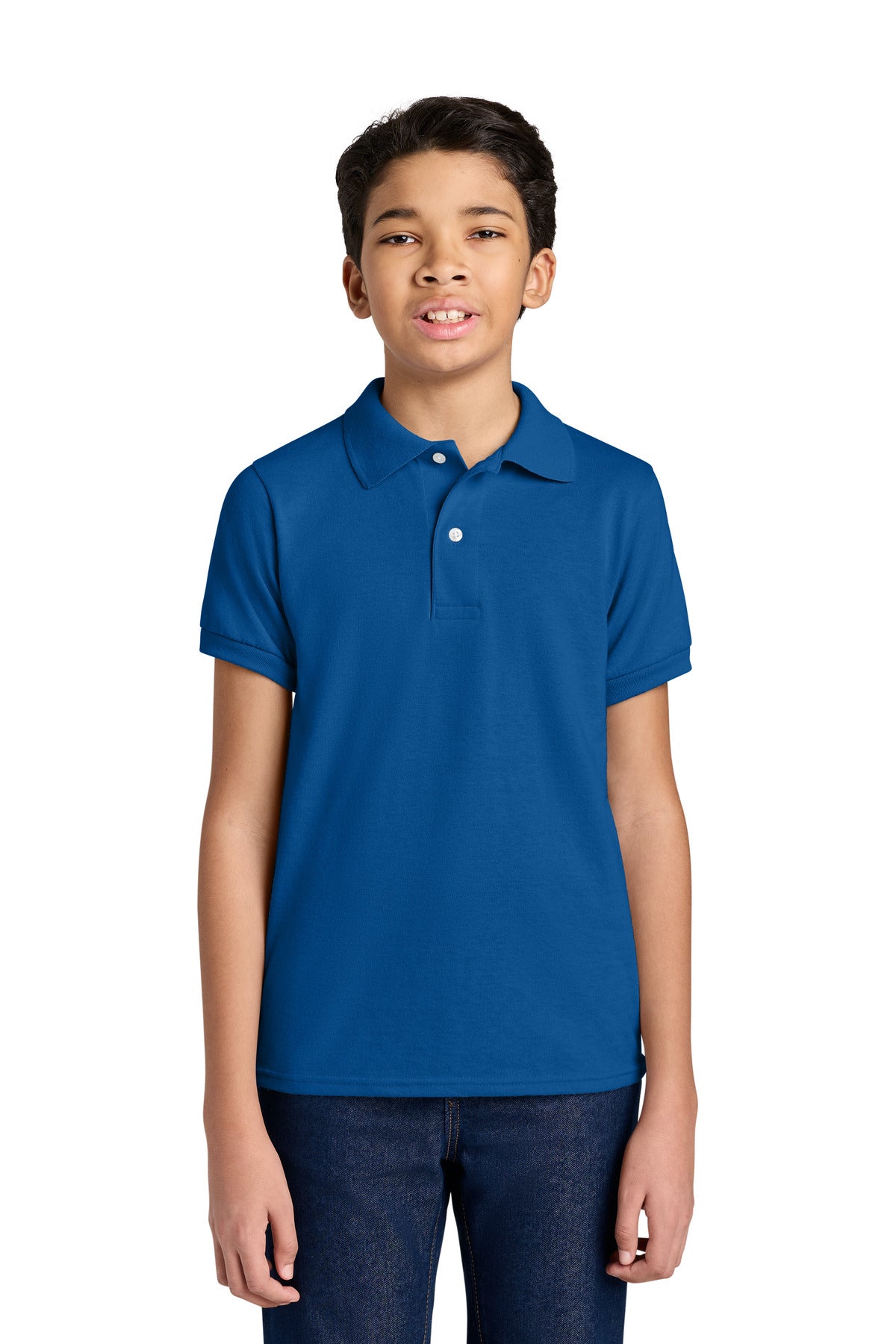Custom Embroidery or DTF Print - Jerzees ®  Youth Dri-Power ®  Sport Shirt 437B