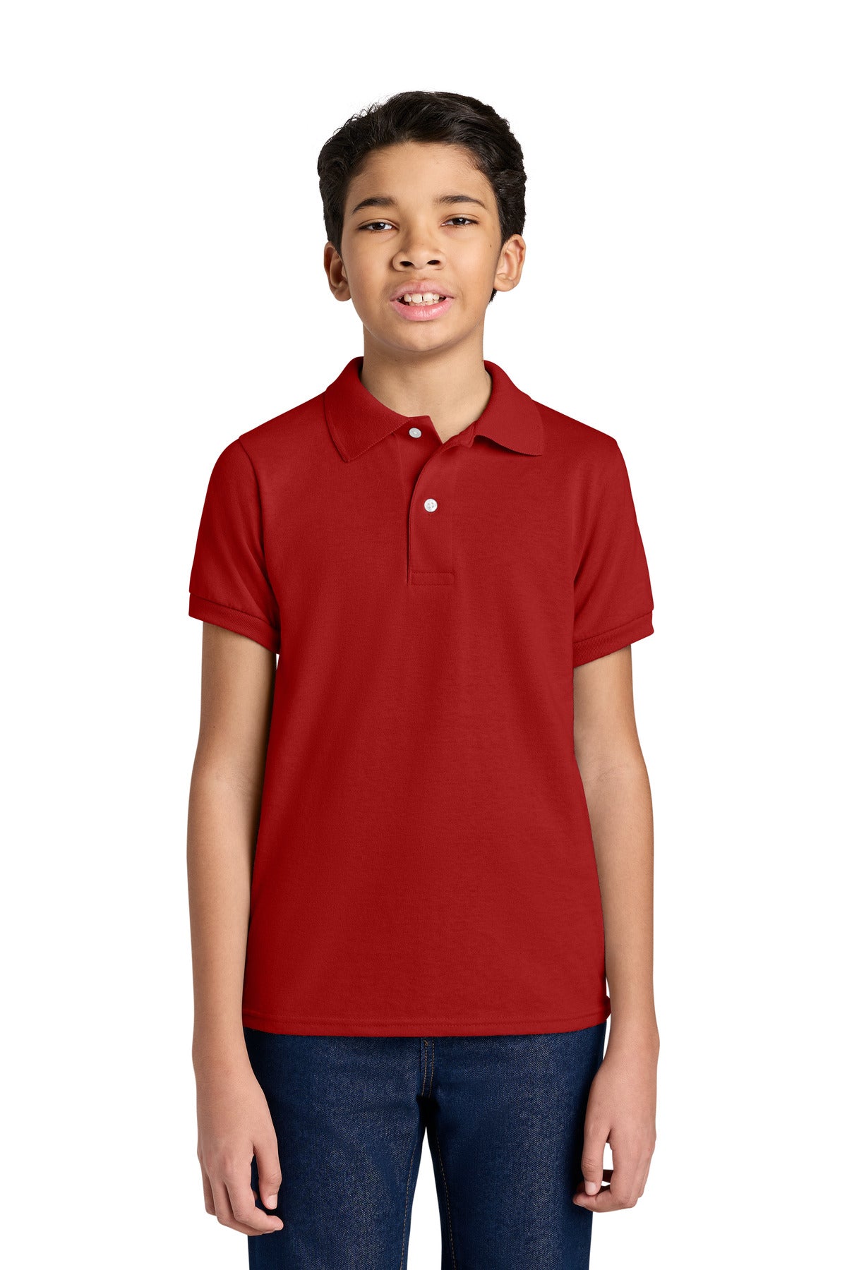 Custom Embroidery or DTF Print - Jerzees ®  Youth Dri-Power ®  Sport Shirt 437B