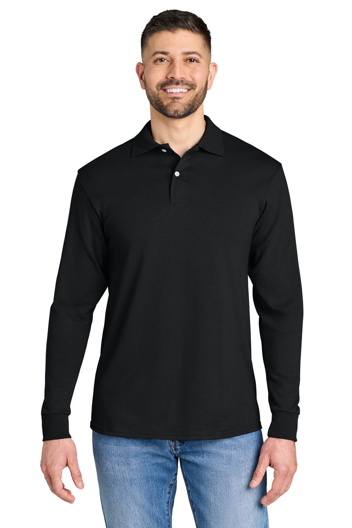 Custom Embroidery or DTF Print - Jerzees ®  Dri-Power ®  Long Sleeve Sport Shirt 437LS