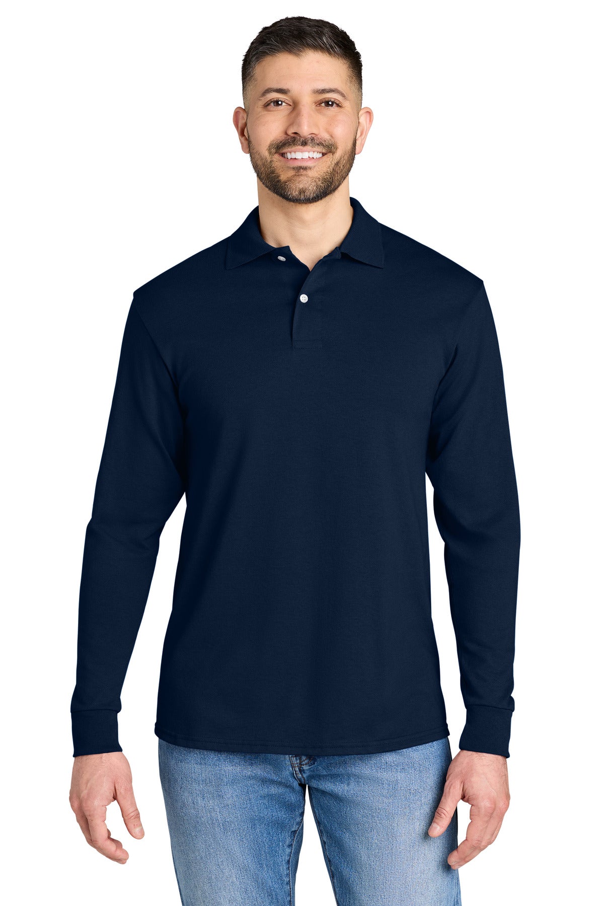 Custom Embroidery or DTF Print - Jerzees ®  Dri-Power ®  Long Sleeve Sport Shirt 437LS