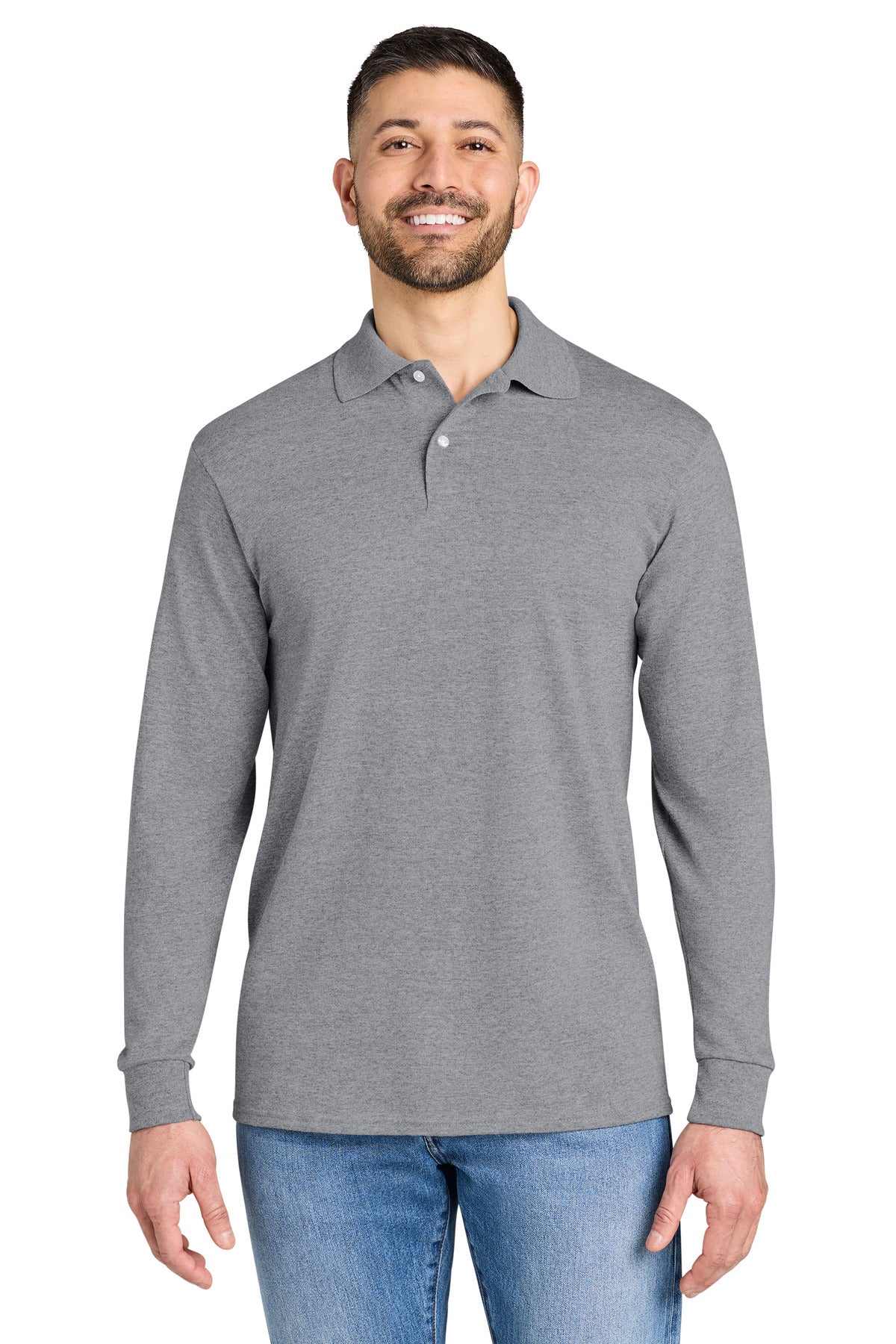 Custom Embroidery or DTF Print - Jerzees ®  Dri-Power ®  Long Sleeve Sport Shirt 437LS