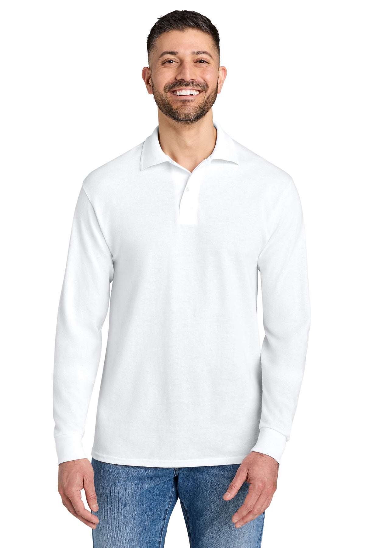 Custom Embroidery or DTF Print - Jerzees ®  Dri-Power ®  Long Sleeve Sport Shirt 437LS