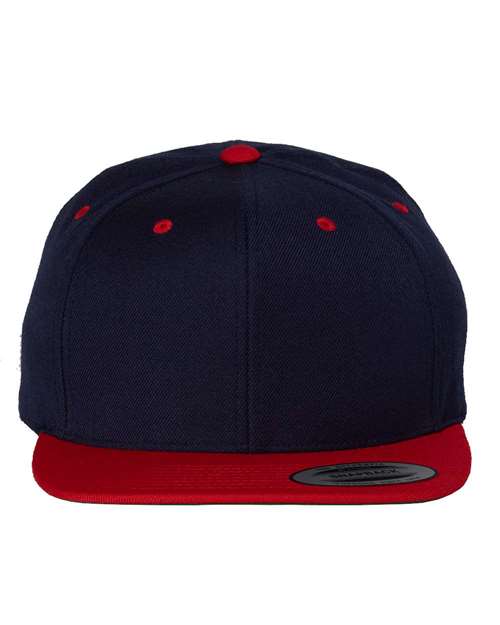 Custom Embroidered - YP Classics - Premium Flat Bill Snapback Cap - 6089M