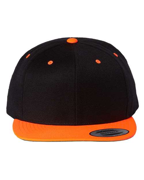Custom Embroidered - YP Classics - Premium Flat Bill Snapback Cap - 6089M