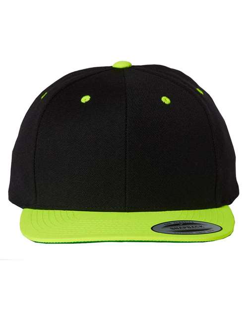 Custom Embroidered - YP Classics - Premium Flat Bill Snapback Cap - 6089M