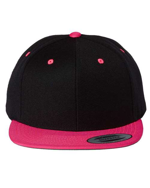 Custom Embroidered - YP Classics - Premium Flat Bill Snapback Cap - 6089M