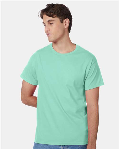 Custom Embroidered - Hanes - Authentic T-Shirt - Clean Mint - 5250