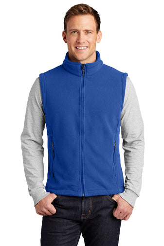 Custom Embroidery on Fleece Vest - Includes one 4in x 4in Embroidery - No Setup - No Minimums