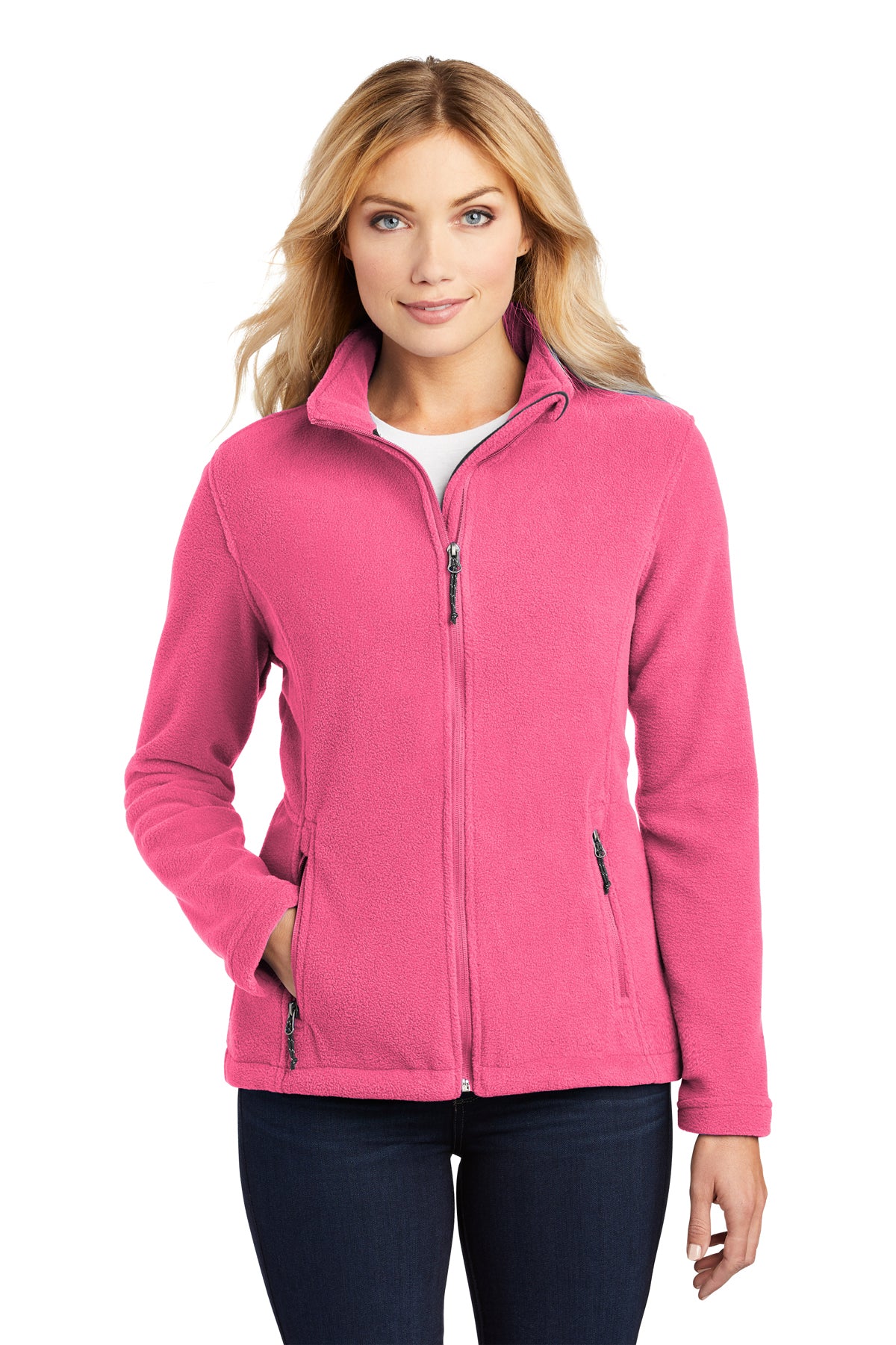 Custom Embroidered - Port Authority® Women's Value Fleece Jacket. L217