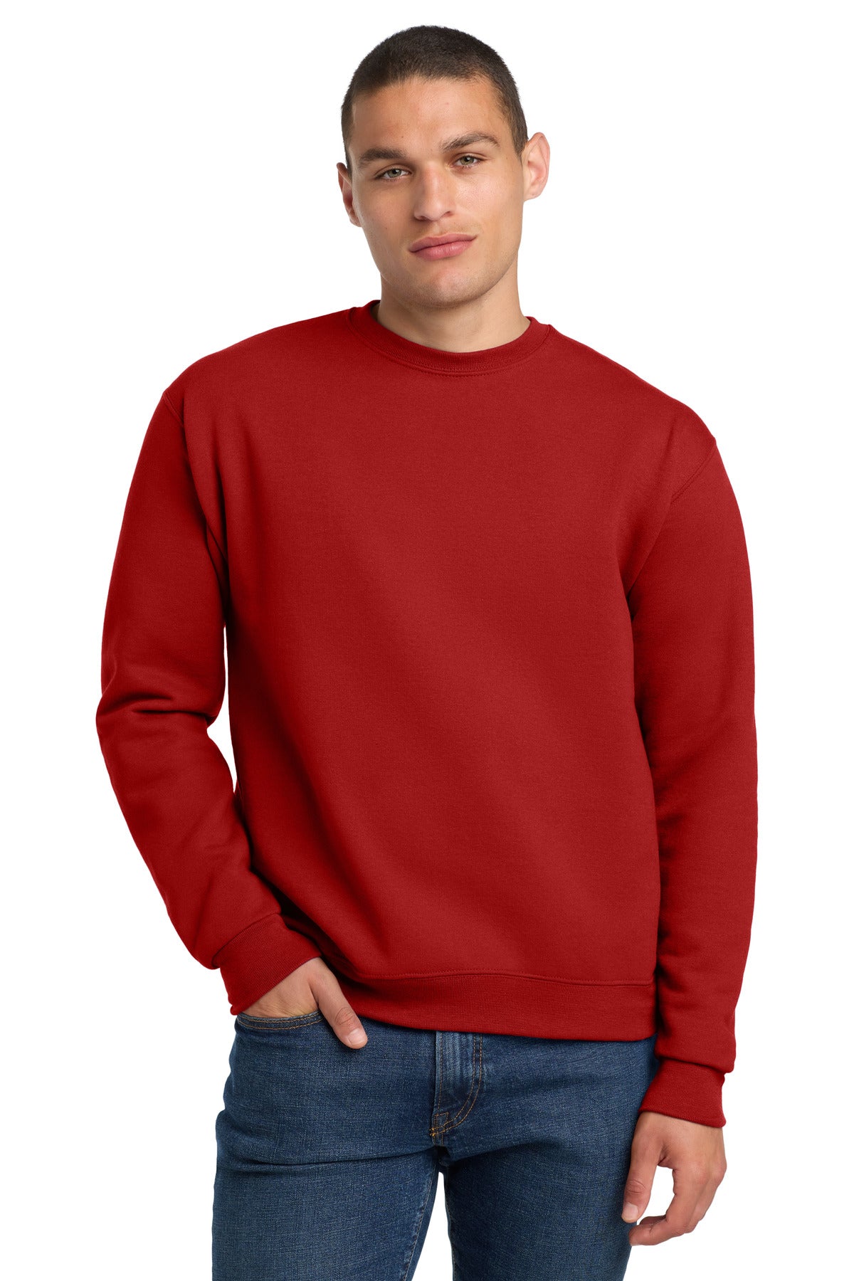 Custom Embroidery or DTF Print - Jerzees ®  Super Sweats ®  NuBlend ®  - Crewneck Sweatshirt.  4662M