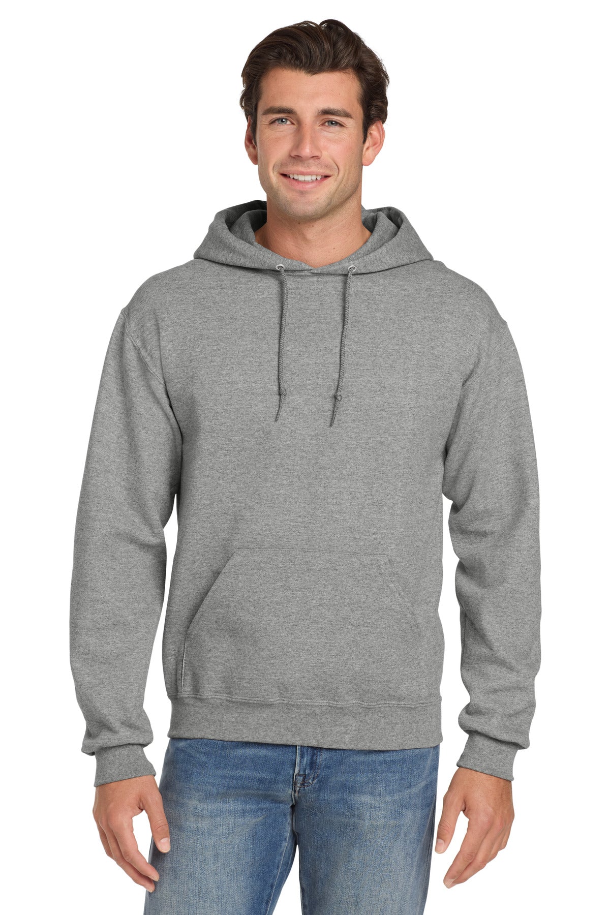 Custom Embroidery or DTF Print - Jerzees ®  Super Sweats ®  NuBlend ®  - Pullover Hooded Sweatshirt.  4997M