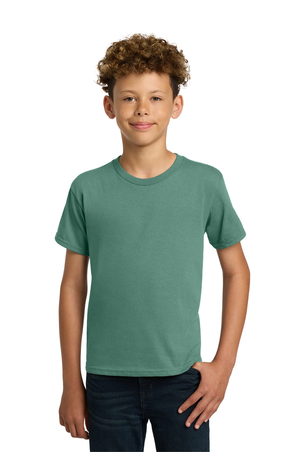 Custom Embroidered or DTF Printed - Gildan ®  - Youth  Heavy Cotton ™  100% Cotton T-Shirt.  5000B