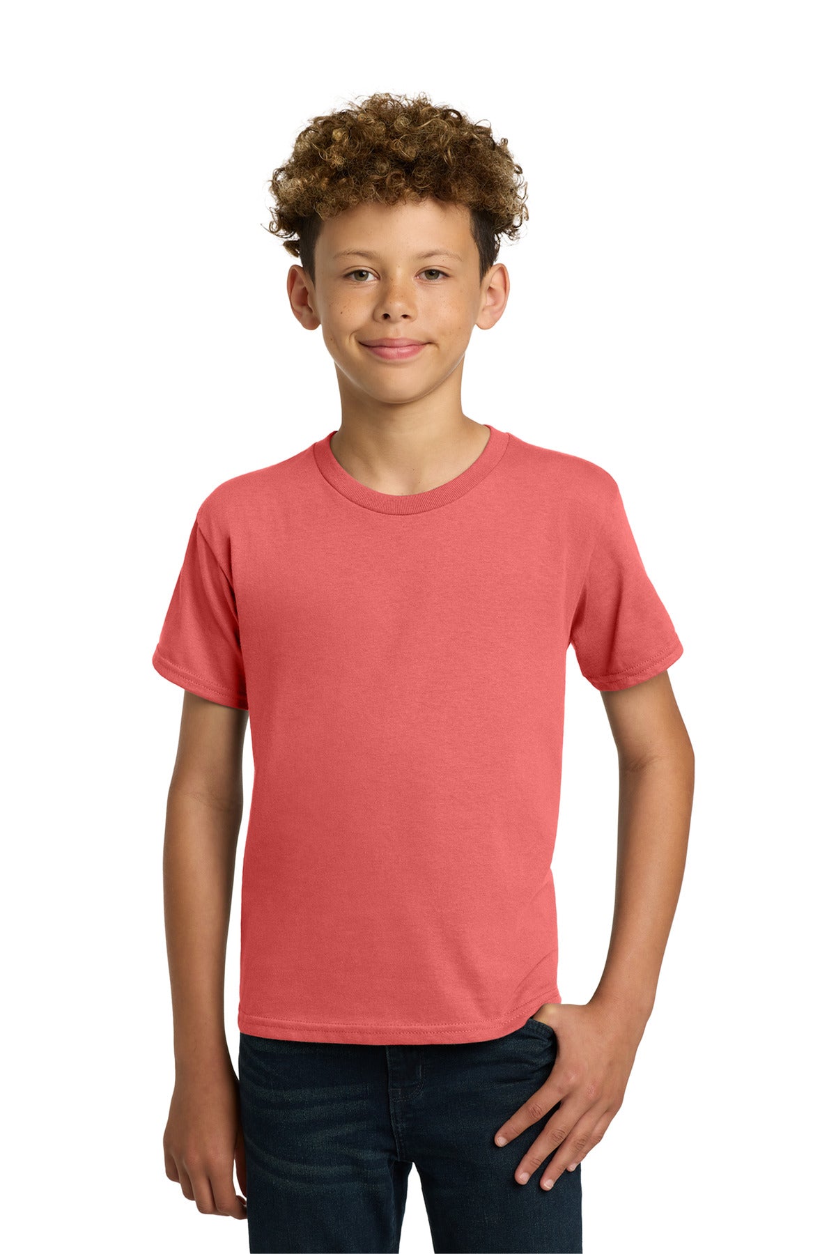 Custom Embroidered or DTF Printed - Gildan ®  - Youth  Heavy Cotton ™  100% Cotton T-Shirt.  5000B
