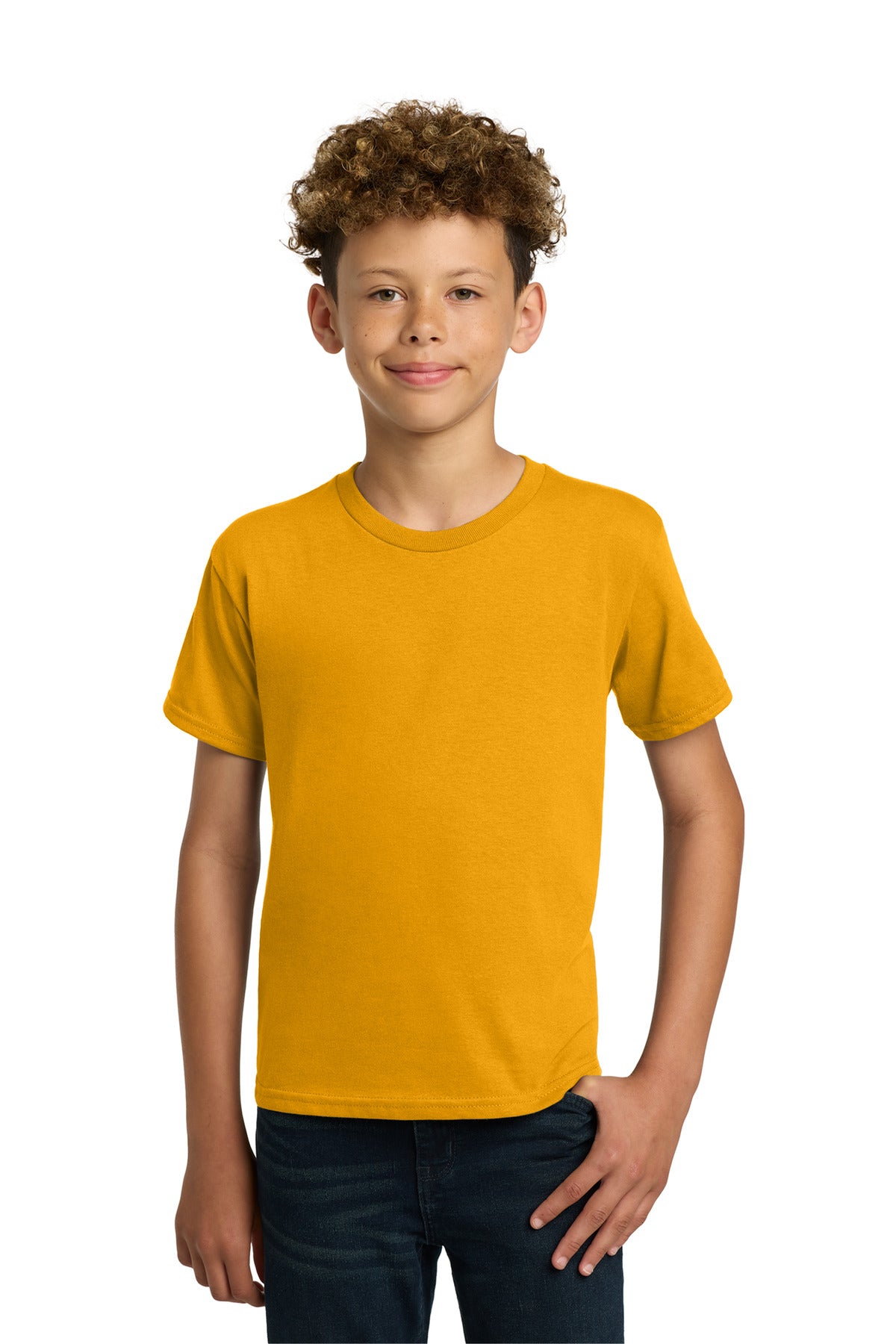 Custom Embroidered or DTF Printed - Gildan ®  - Youth  Heavy Cotton ™  100% Cotton T-Shirt.  5000B