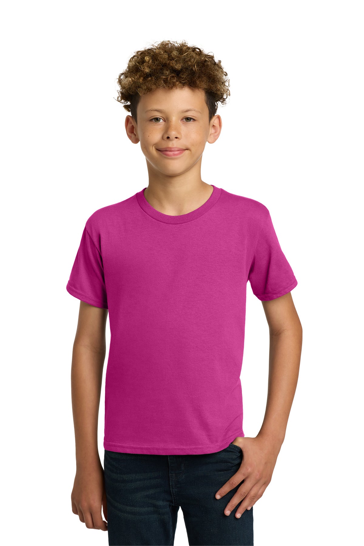 Custom Embroidered or DTF Printed - Gildan ®  - Youth  Heavy Cotton ™  100% Cotton T-Shirt.  5000B