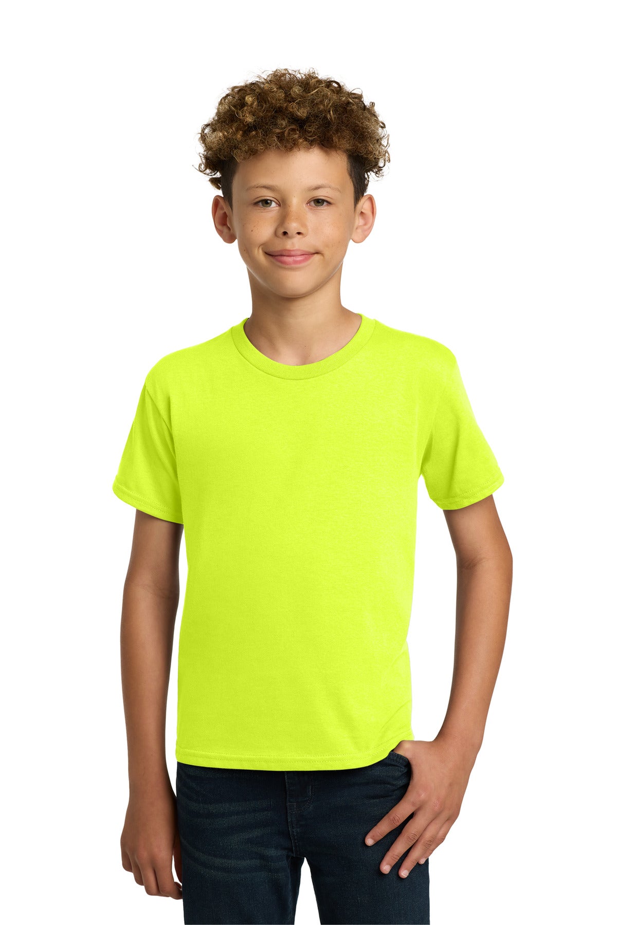 Custom Embroidered or DTF Printed - Gildan ®  - Youth  Heavy Cotton ™  100% Cotton T-Shirt.  5000B
