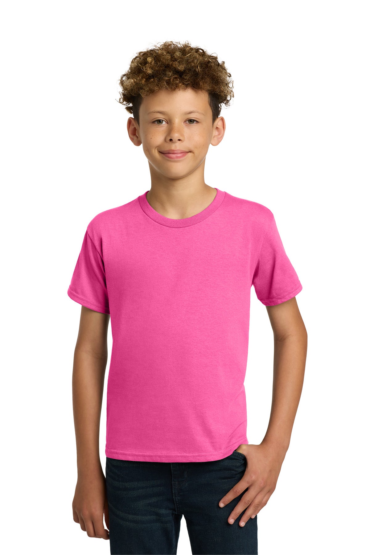 Custom Embroidered or DTF Printed - Gildan ®  - Youth  Heavy Cotton ™  100% Cotton T-Shirt.  5000B