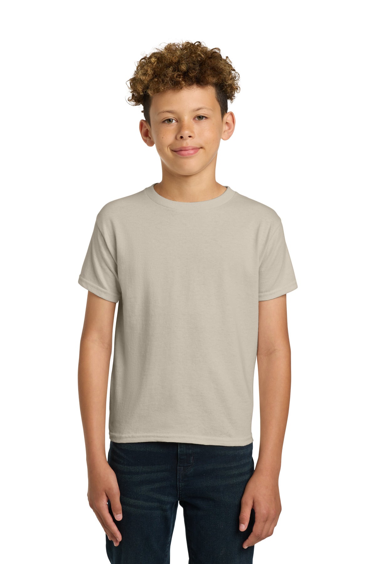Custom Embroidered or DTF Printed - Gildan ®  - Youth  Heavy Cotton ™  100% Cotton T-Shirt.  5000B