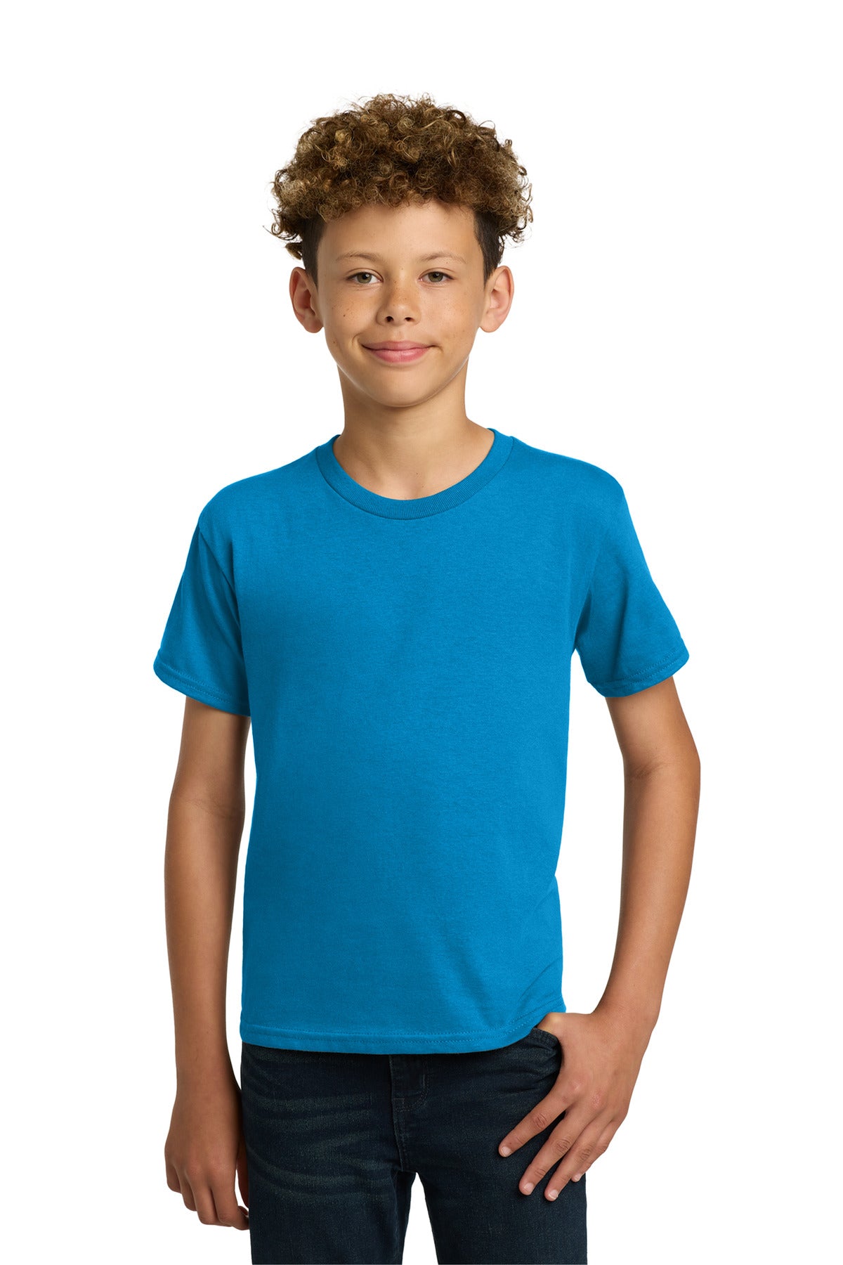 Custom Embroidered or DTF Printed - Gildan ®  - Youth  Heavy Cotton ™  100% Cotton T-Shirt.  5000B