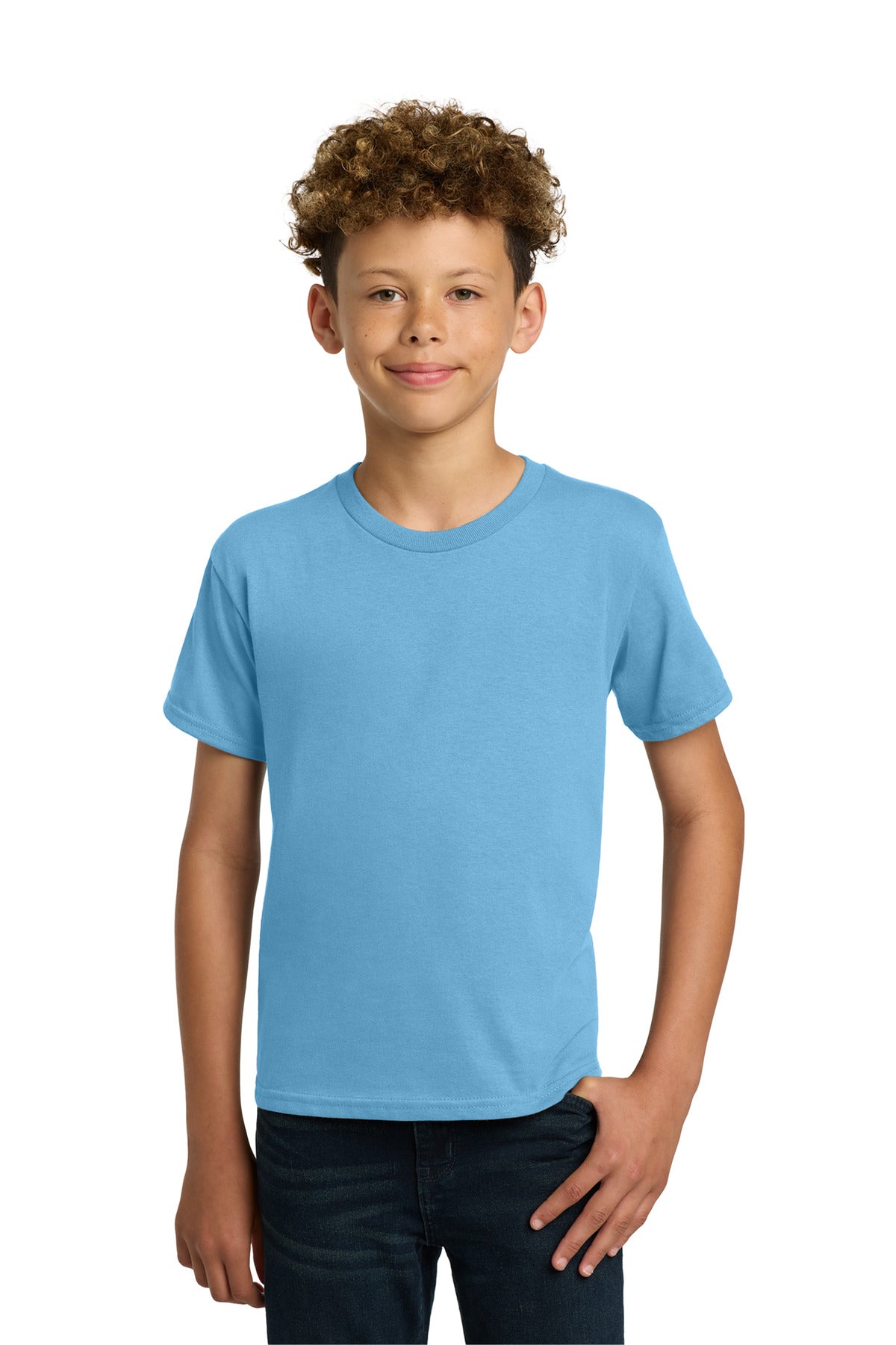 Custom Embroidered or DTF Printed - Gildan ®  - Youth  Heavy Cotton ™  100% Cotton T-Shirt.  5000B