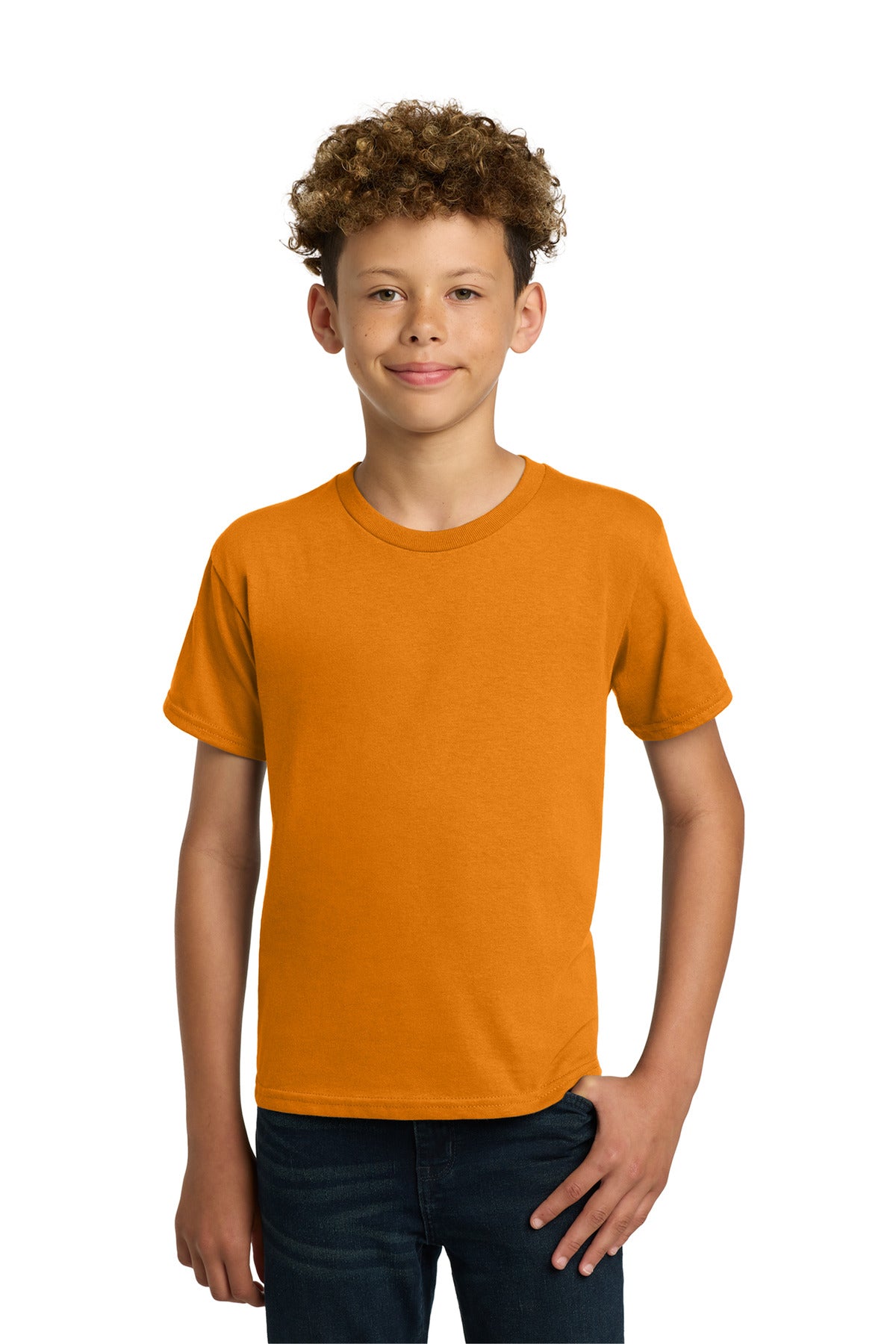 Custom Embroidered or DTF Printed - Gildan ®  - Youth  Heavy Cotton ™  100% Cotton T-Shirt.  5000B