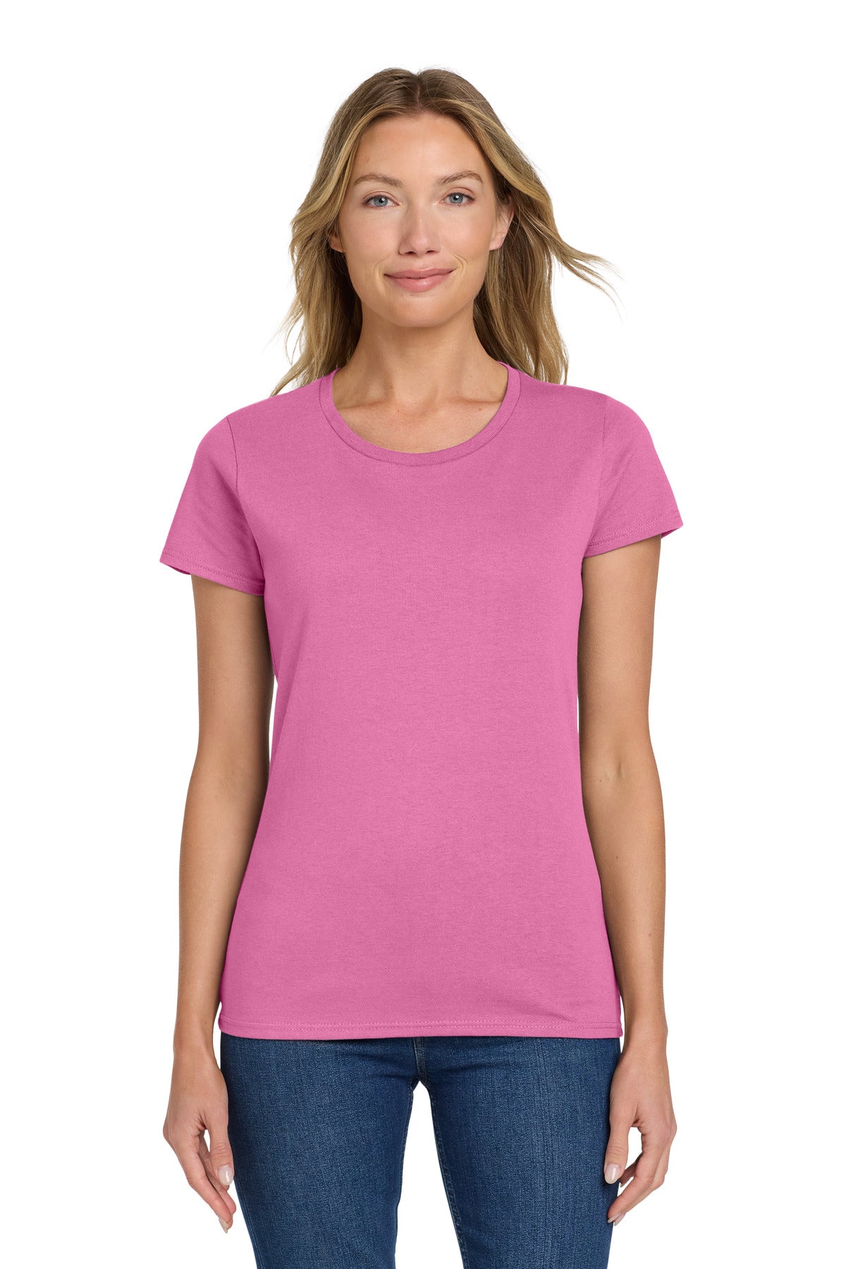 Custom Embroidered or DTF Printed - Gildan ®  Women's Heavy Cotton™ 100% Cotton T-Shirt. 5000L