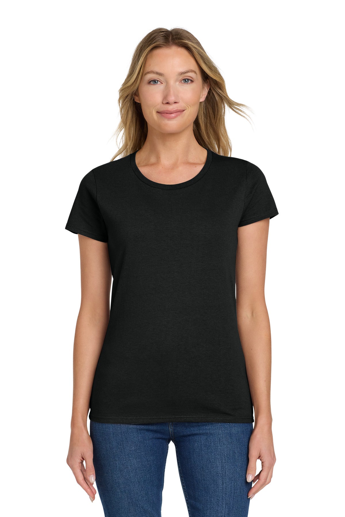 Custom Embroidered or DTF Printed - Gildan ®  Women's Heavy Cotton™ 100% Cotton T-Shirt. 5000L