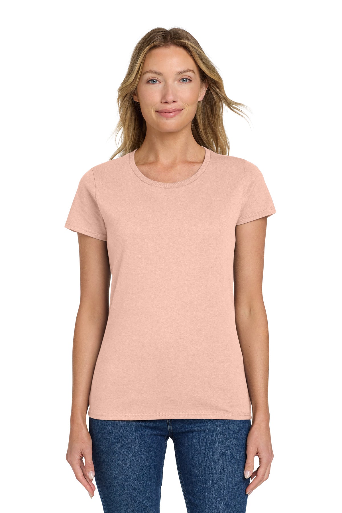 Custom Embroidered or DTF Printed - Gildan ®  Women's Heavy Cotton™ 100% Cotton T-Shirt. 5000L