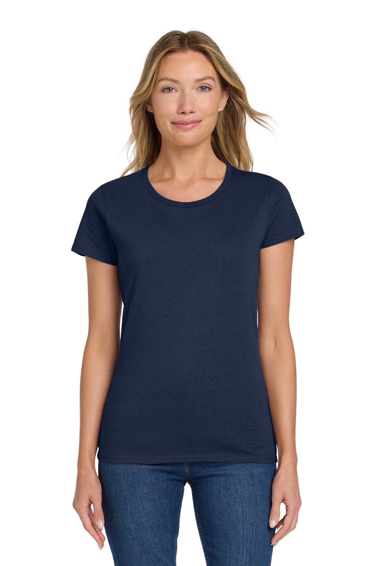 Custom Embroidered or DTF Printed - Gildan ®  Women's Heavy Cotton™ 100% Cotton T-Shirt. 5000L