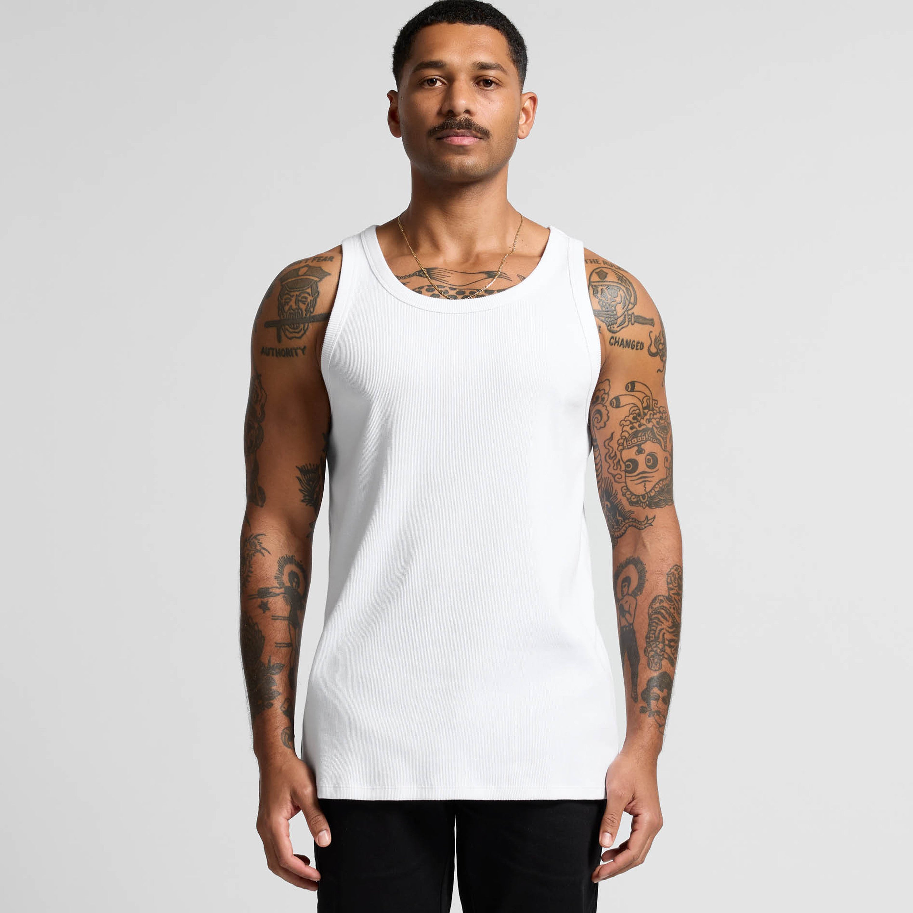 MENS ORGANIC RIB SINGLET - 5063G