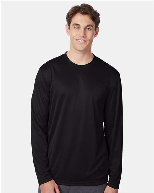 Custom Embroidered - Hanes - Cool DRI® Long Sleeve Performance T-Shirt - 482L