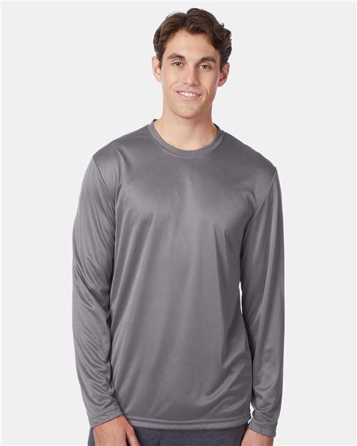 Custom Embroidered - Hanes - Cool DRI® Long Sleeve Performance T-Shirt - 482L